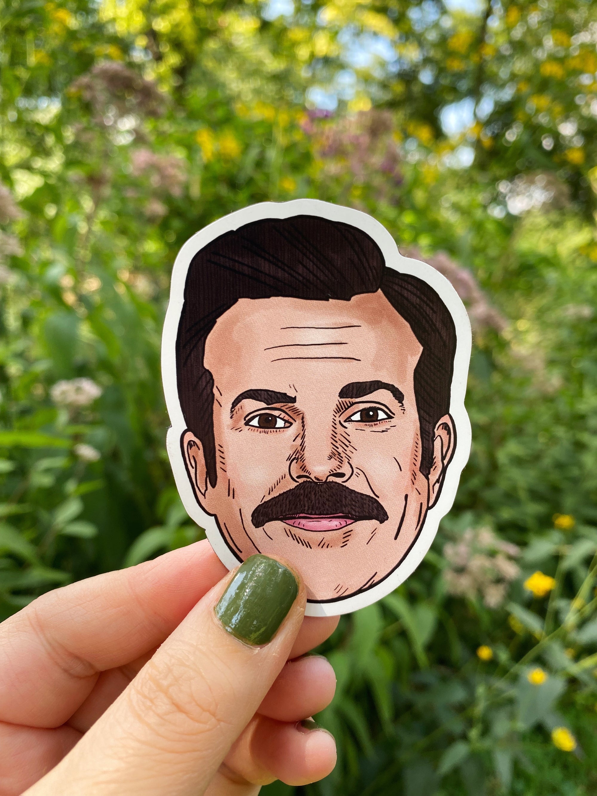 Sporty Mustache Magnet