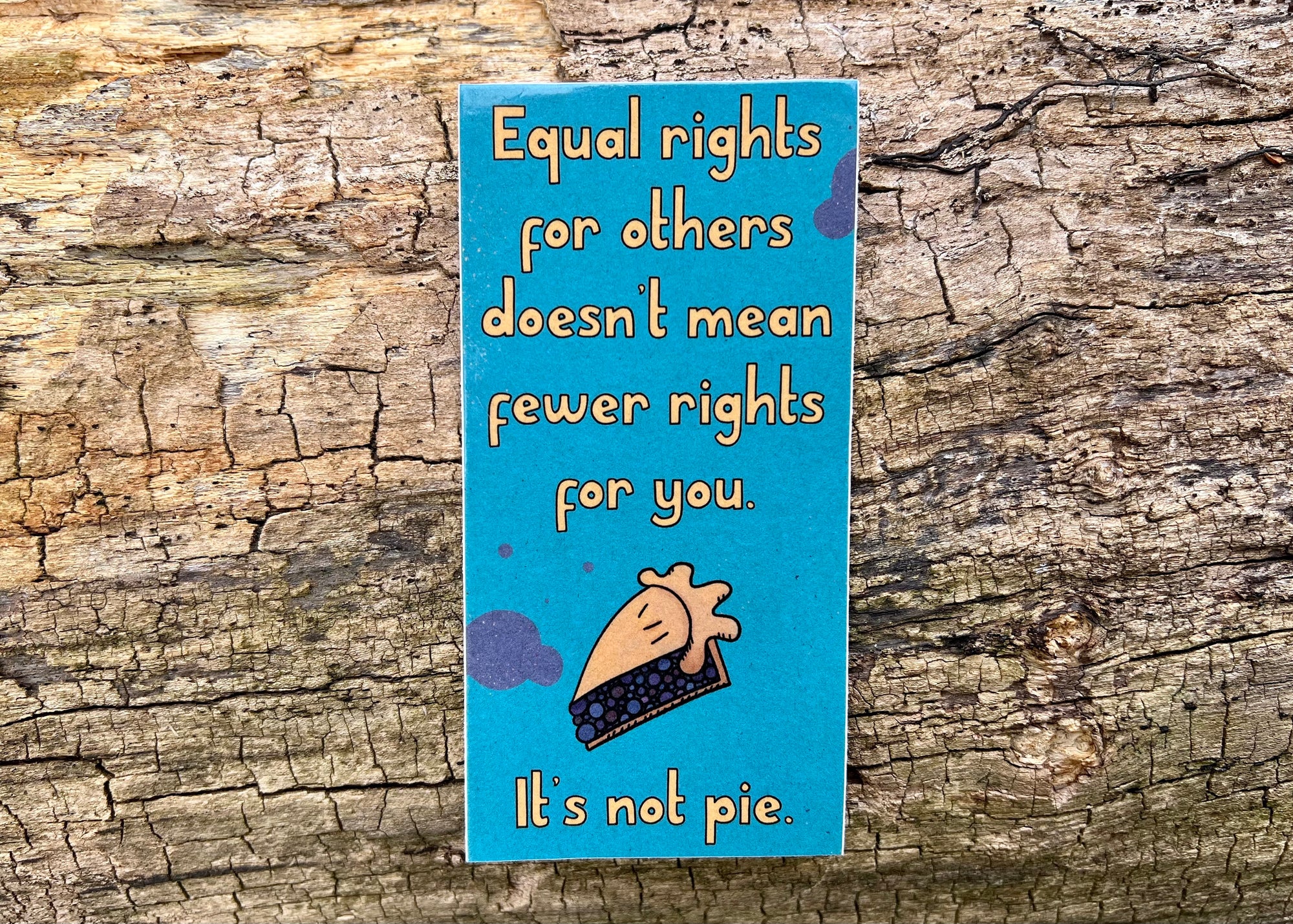 Equal Rights Aren't Pie Sticker