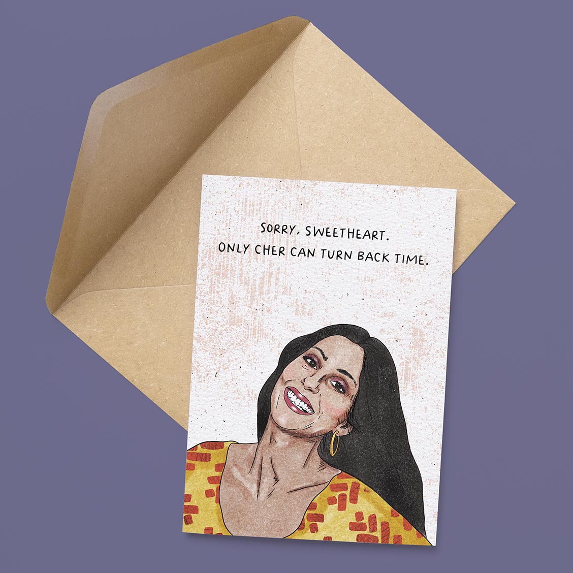 Turn Back Time Birthday Card