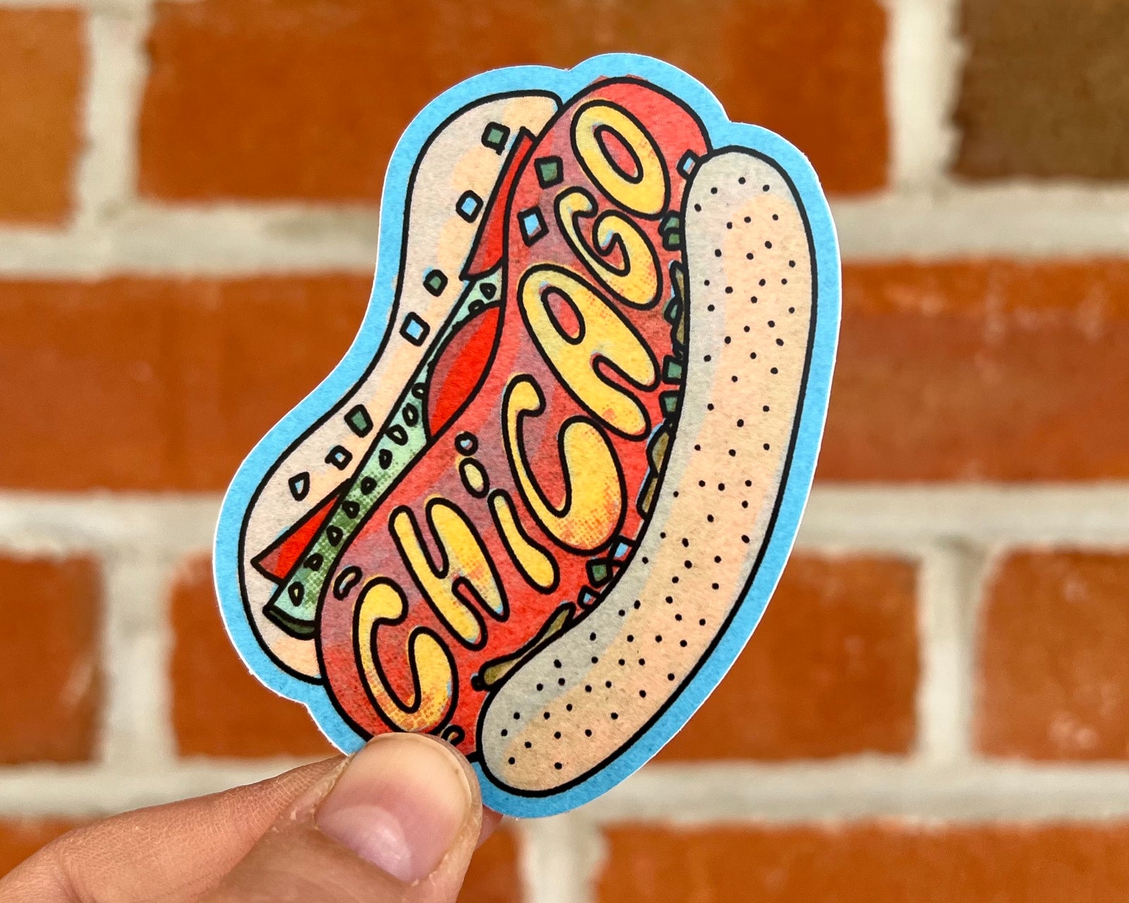 Chicago Dog Sticker