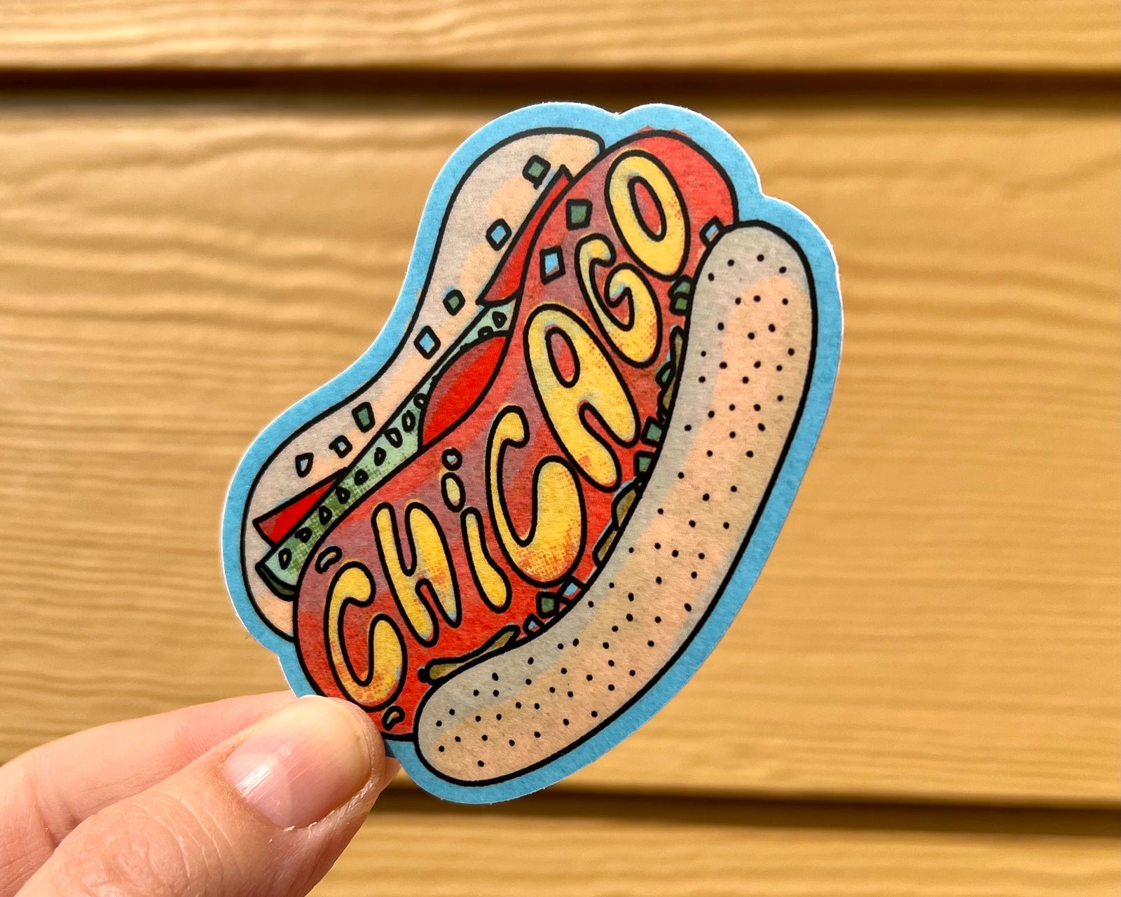 Chicago Dog Sticker