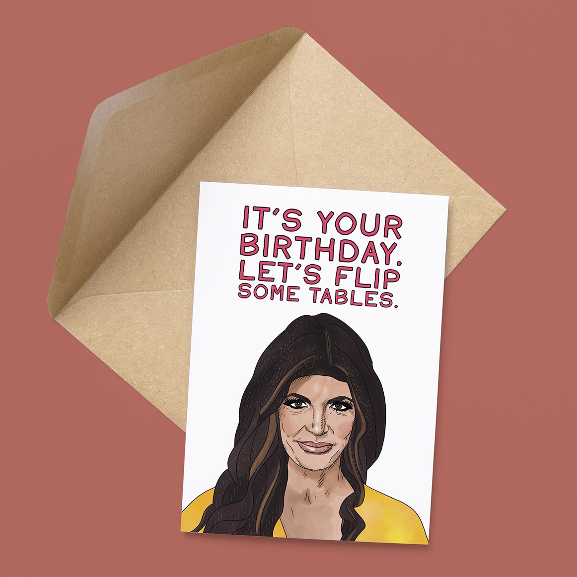 Flip Some Tables Birthday Card