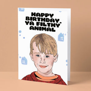 Filthy Animal Birthday Card