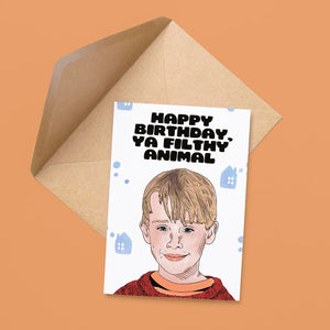 Filthy Animal Birthday Card