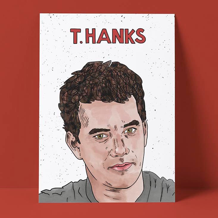 T.Hanks Thank You Card