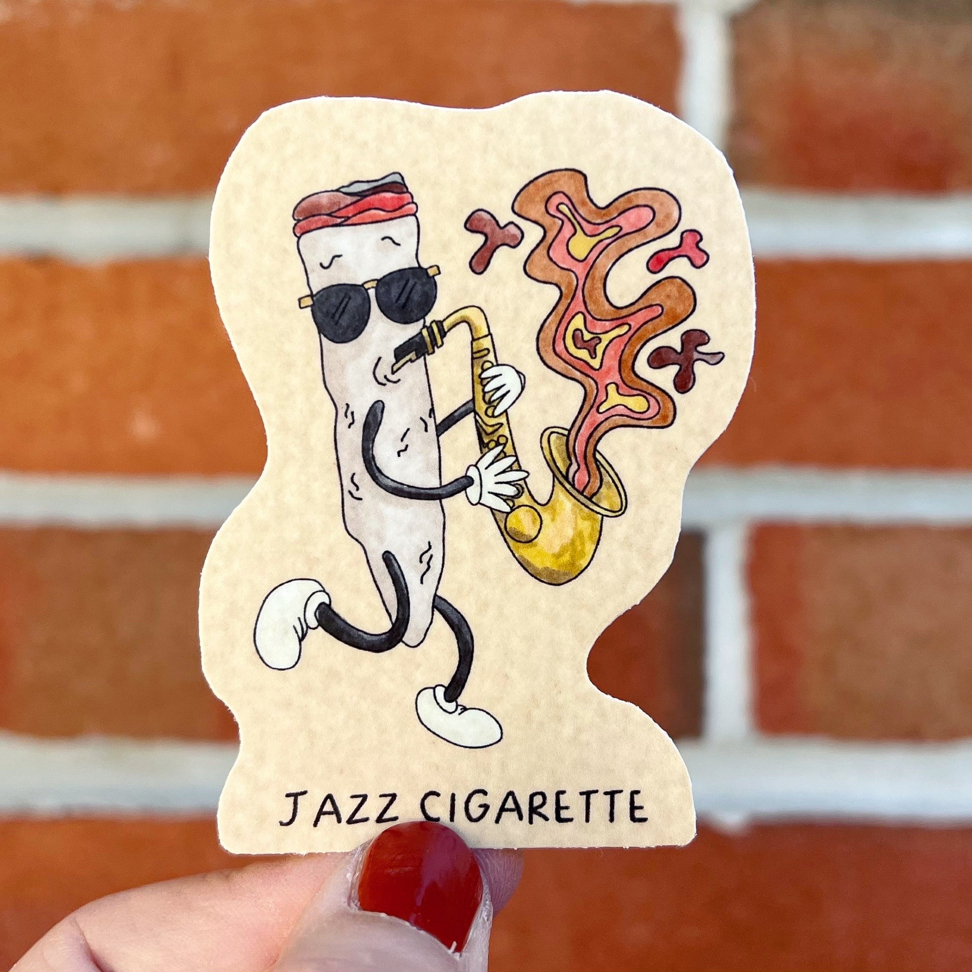 Jazz Cigarette Sticker